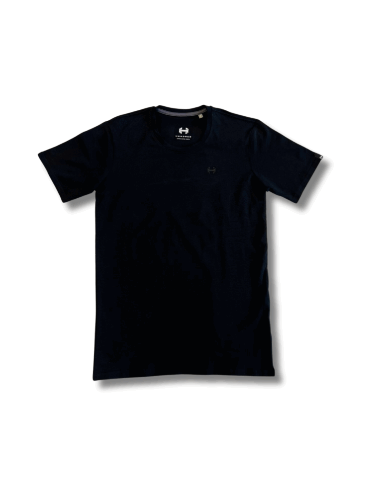 Camiseta hombre manga corta negra