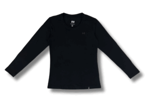 Camiseta hombre manga larga negra