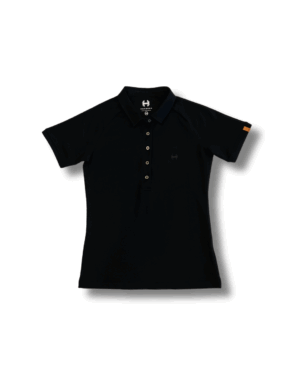 Polo negro mujer