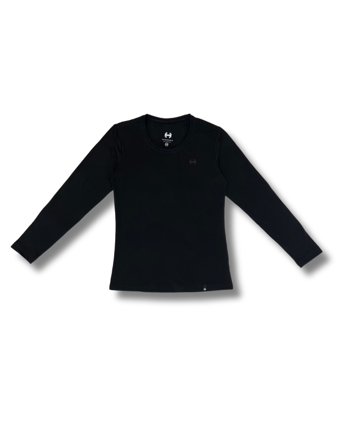 Camiseta mujer manga larga negra